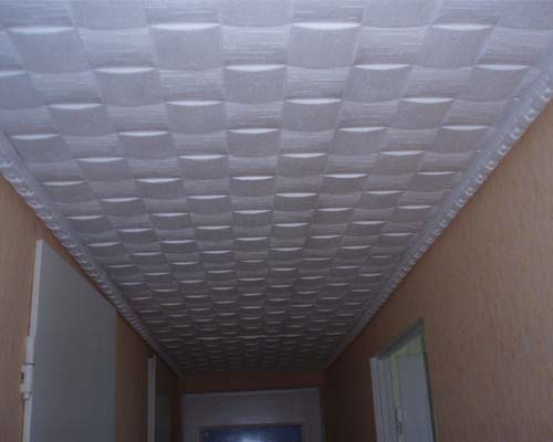 Потолок в прихожей пенопластовая потолочная плитка 